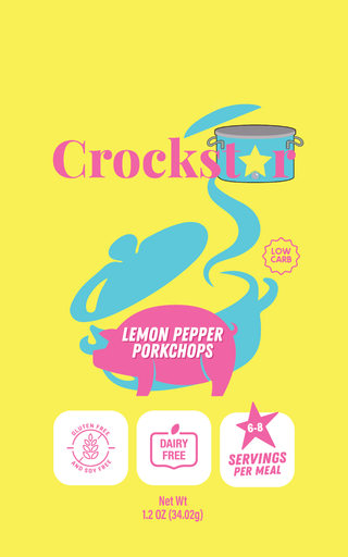 Crockstar Dinner Club - Lemon Pepper Porkchops