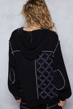 Load image into Gallery viewer, POL Floral Lace Hoodie - Black
