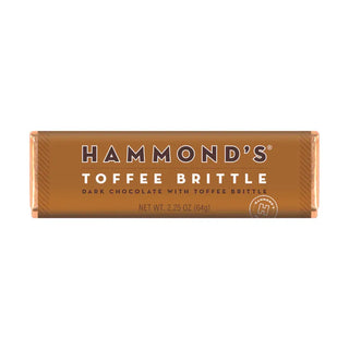 Hammond's Candies - Candy Bar - Dark Chocolate - Natural Toffee Brittle - 2.25oz