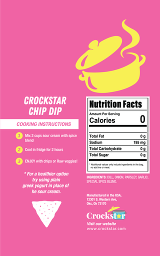Crockstar Dinner Club - Crockstar's Chip Dip