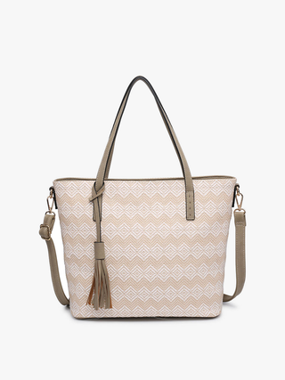 Jen & Co. - August 2 Tone Natural Women's Tote Bag