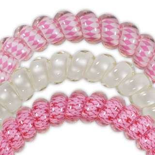 TELETIES - Spiral Hair Coils | Small | Cherry Bomb