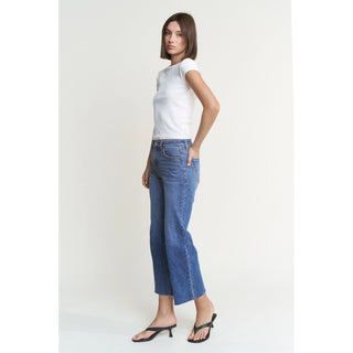 MICA High Rise Wide Leg Jeans – Polynesian Blue | Tummy Tuck Boutique Denim