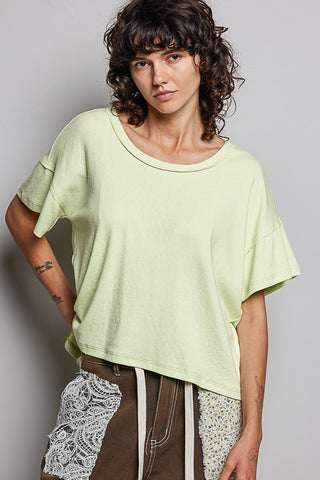 Pol Relaxed Boxy Short Sleeve Tee Mint