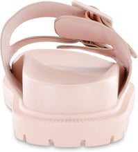 Load image into Gallery viewer, MIA Shoes Gen Sandals – Blush Pink Dual-Buckle Comfort Slides
