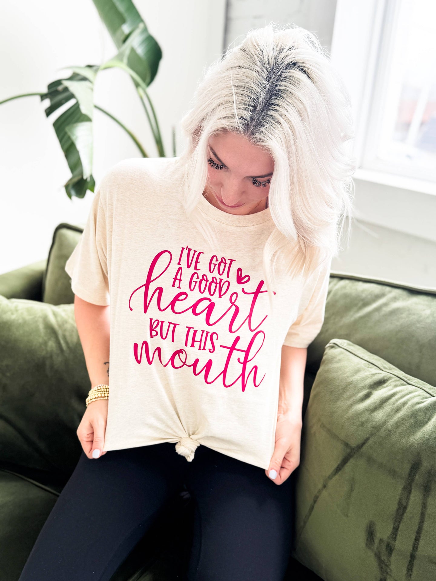 Festivitees - I've Got a Good Heart But This Mouth Graphic Tee