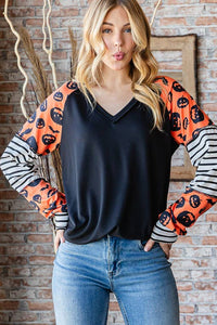 HEIMISH - SOLID AND STRIPE AND HALLOWEEN TOP