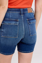 Load image into Gallery viewer, Judy Blue High Waist Bermuda Shorts- Dark Wash
