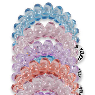 TELETIES - Spiral Hair Coils | Tiny | Sea Glass