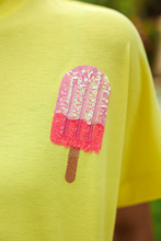 Load image into Gallery viewer, April26 Array - Set Sail Sequin Patch Top
