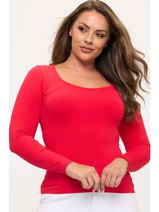 Yelete Seamless Round Neck Long Sleeve