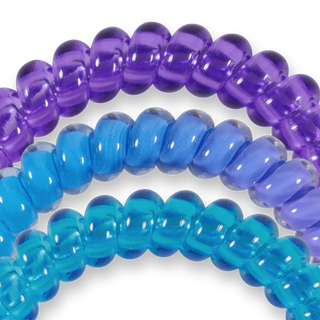TELETIES - Spiral Hair Coils | Small | Miami Vice