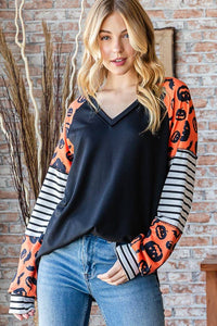 HEIMISH - SOLID AND STRIPE AND HALLOWEEN TOP
