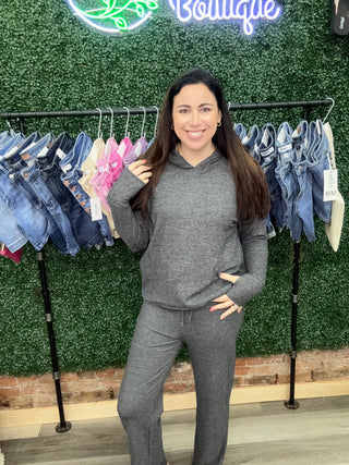 Yelete charcoal Wide Leg Jogger