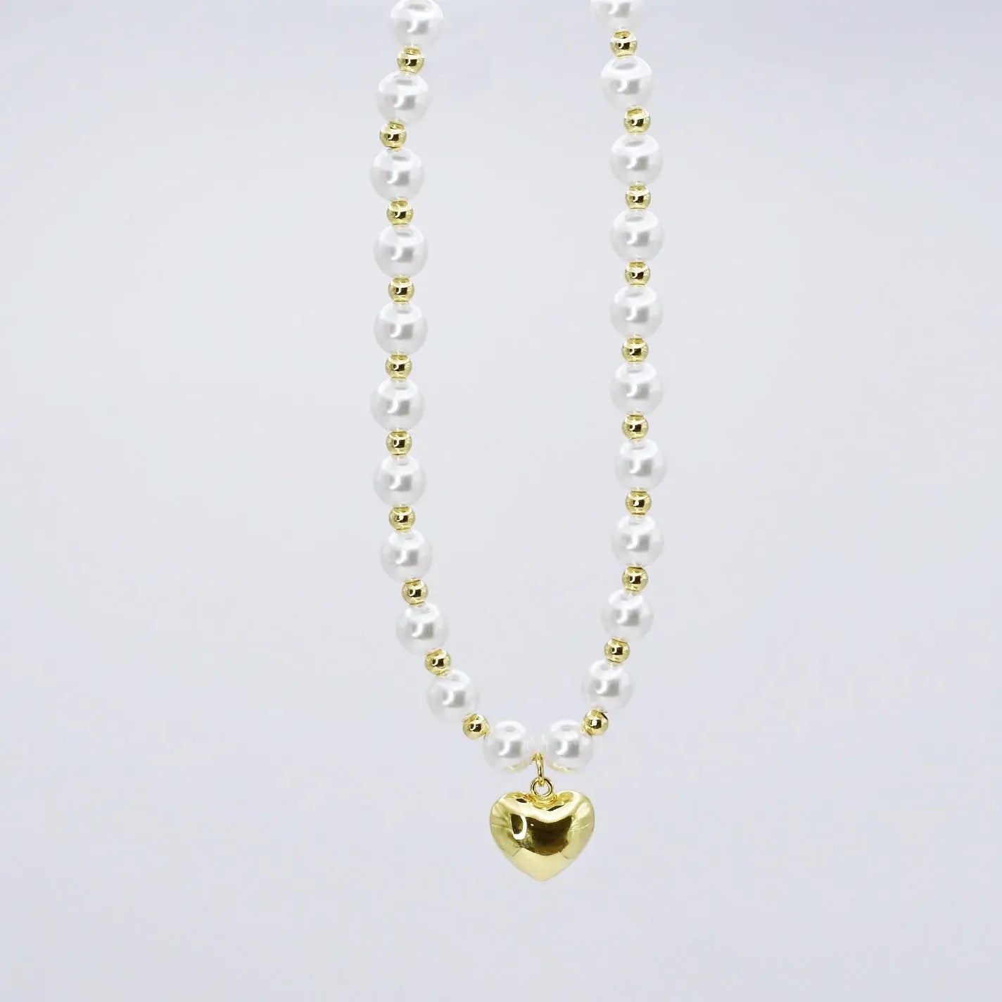 Treasure Jewels Heart Of Pearl Necklace