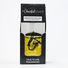 Load image into Gallery viewer, A Cheerful Giver - Car Air Freshener - Lemon Butter Pound Cake
