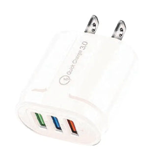 Tech Trendz 3 Usb Quick Charging Adapter - White