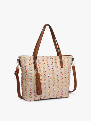 Jen & Co. - August 2 Tone Natural Women's Tote Bag