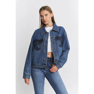 Mica Denim - Oversize Jacket Braid Shaped Pockets