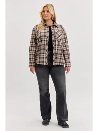 Be Cool - Plaid Flannel - Greige