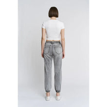 Load image into Gallery viewer, Mica High Rise Jogger Jeans – Washed Gray Denim Joggers
