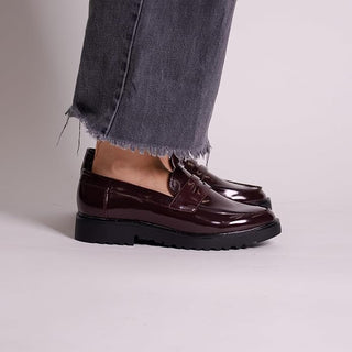 MIA Shoes Hali Loafer – Slip-On Moc Toe with Block Heel- Cardovan