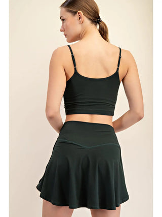 Rae Mode Butter Basic Cropped Camisole (Brami) | Recycled Performance Fabric - Regency Green