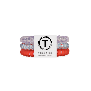TELETIES - Spiral Hair Coils | Small | Basket of Cherries