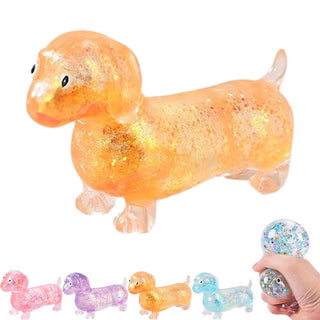 Judson - Glitter Dachshund Squishy Toy