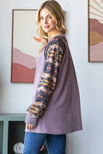 Load image into Gallery viewer, HEIMISH - SOLID URBAN RIBBED AND GEOMETRIC CONTRAST TOP
