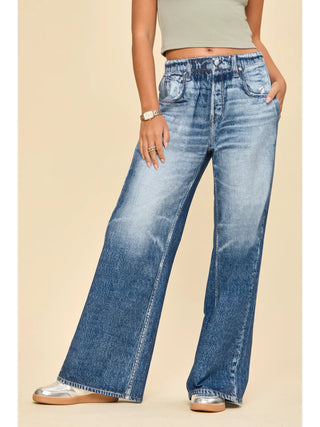 Dear Scarlett Wide Leg Jeans - Classic Denim