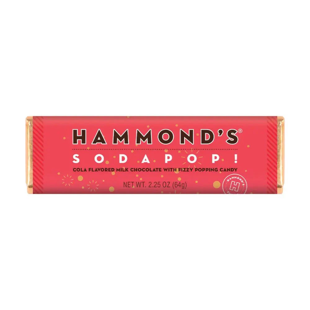 Hammond's Candies - Candy Bar - Milk Chocolate - Soda Pop! - 2.25 oz