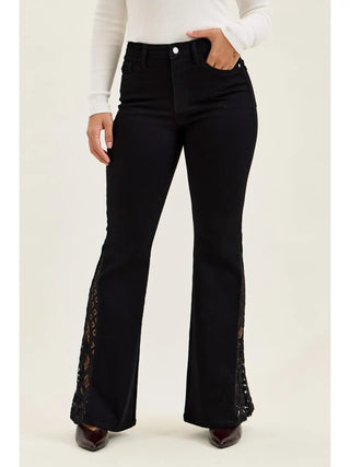 Judy Blue - Mr. Jaqueline w/ Lace Hem Detail Jeans