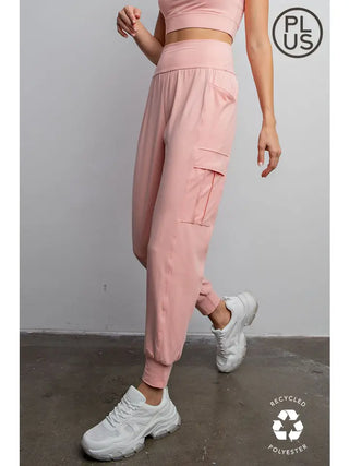 Rae Mode Butter Soft Joggers With Side Pockets – Solid High-Stretch Lounge Pant - Brier Rose