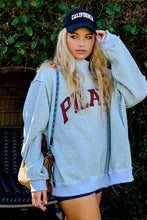 Load image into Gallery viewer, BUCKETLIST &#39;PILATES &amp; YOGA&#39; Print Reversible Mockneck Sweatshirt
