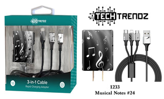 Tech Trendz Quick Charging All In One Set - Red Plaid