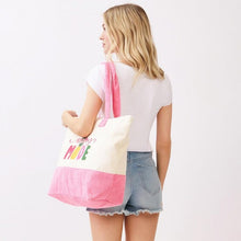 Load image into Gallery viewer, "Vacay Mode" Print Terry Cloth Tote Bag
