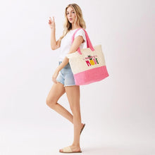 Load image into Gallery viewer, "Vacay Mode" Print Terry Cloth Tote Bag
