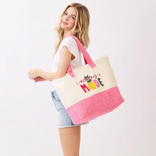 Load image into Gallery viewer, "Vacay Mode" Print Terry Cloth Tote Bag

