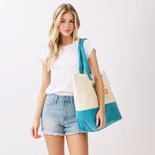 Load image into Gallery viewer, "Take Me To The Beach" Terry Cloth Tote Bag
