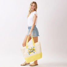 Load image into Gallery viewer, "Hello Summer" Terry Cloth Tote Bag
