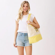 Load image into Gallery viewer, "Hello Summer" Terry Cloth Tote Bag
