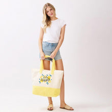 Load image into Gallery viewer, "Hello Summer" Terry Cloth Tote Bag
