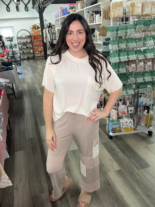 Davi and Dani Taupe Pants