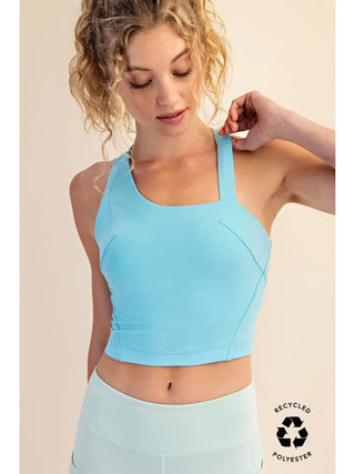 Rae Mode Butter Asymmetrical Tank | Boutique Athleisure Essential - Raindrop
