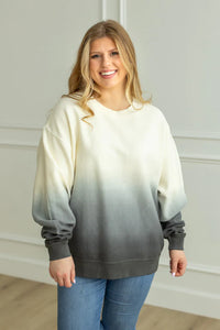 MOONRYDER Cozy Cord Sweatshirt Ivory/Black