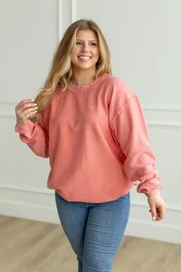 MOONRYDER Essential Luxe Corded Sweatshirt in Dewberry