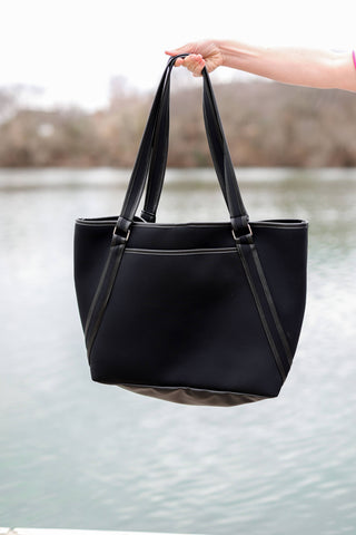 Jadelynn Brooke “These Are the Days” Neoprene Tote Bag – Oversized Travel, Beach & Everyday Bag