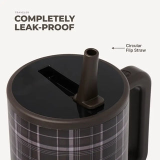 HydroJug 40 oz Traveler Tumbler, Flannel Design