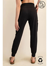 Load image into Gallery viewer, Rae Mode Butter Soft Joggers With Side Pockets – Solid High-Stretch Lounge Pant - Black

